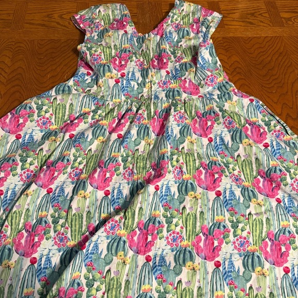 Retrolicious 50's Style Swing Dress in Multi-Color Cactus Print Sz 1X Pin-up - Picture 14 of 16
